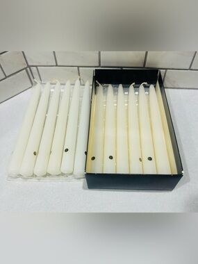 Colonial Candle of Cape Cod 10in Taupe Hand Dip Taper/Dinner Candles,12 NOB VTG